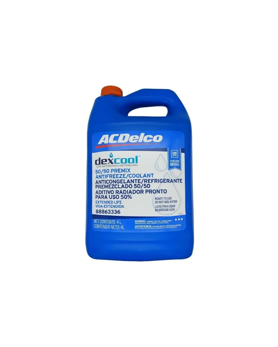 Refrigerante ACDelco Dexcool 50/50 (4 L)